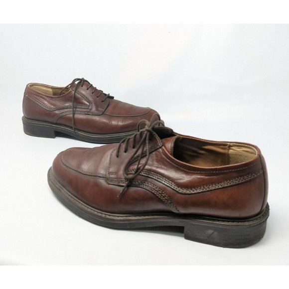 Giorgio Brutini Mens Size 9 Brown Leather Nelson Oxford Shoes. Split Toe Lace Up main image 8